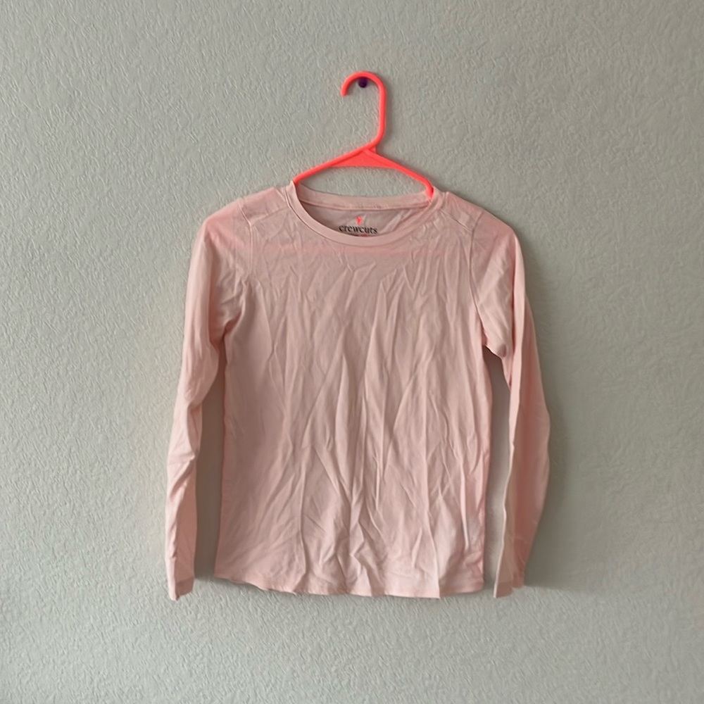 crew cuts pink long sleeve shirt